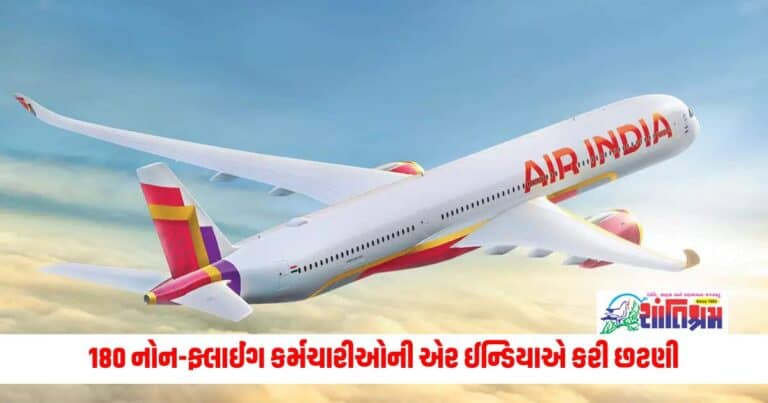 Business News: 180 નોન-ફ્લાઈંગ કર્મચારીઓની એર ઈન્ડિયાએ કરી છટણી 