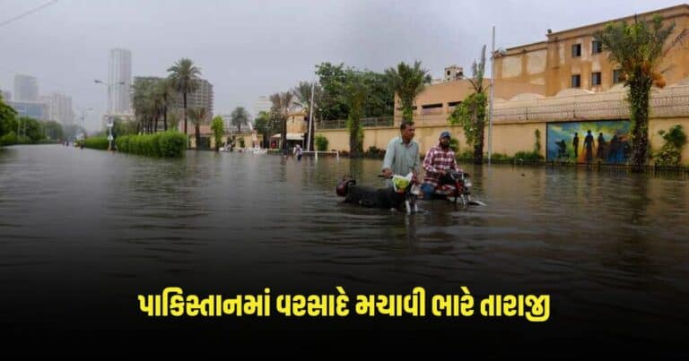 Heavy Rain in pakistan : પાકિસ્તાનમાં વરસાદે મચાવી ભારે તારાજી, હવામાન વિભાગની મોટી ચેતવણી જાહેર