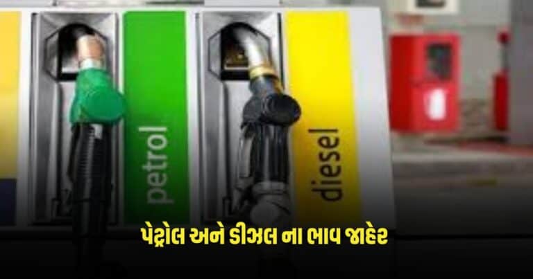 Petrol-Diesel Price: પેટ્રોલ અને ડીઝલના નવા ભાવ જાહેર, શું ભાવ વધ્યા? કરો તપાસ