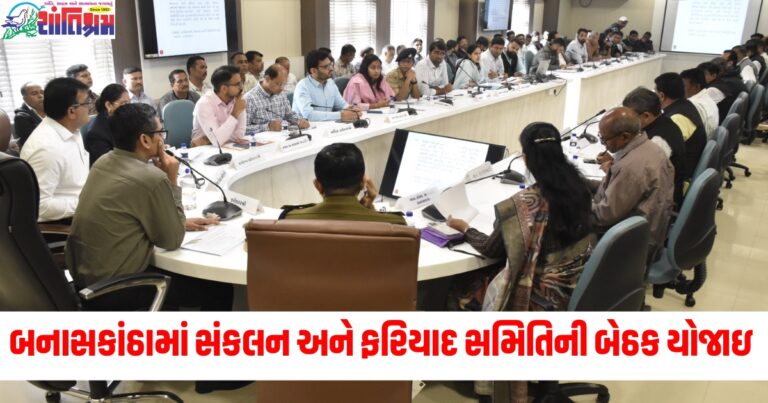 બનાસકાંઠા જિલ્લા કલેકટરશ્રી મિહિર પટેલની અધ્યક્ષતામાં જિલ્લા સંકલન અને ફરિયાદ સમિતિની બેઠક યોજાઇ