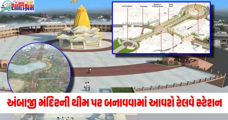 ธีમ પર, (On the theme of), નમૂના,(Design), મંદિરની થીમ, (Temple theme), અંબાજી, (Ambaji),