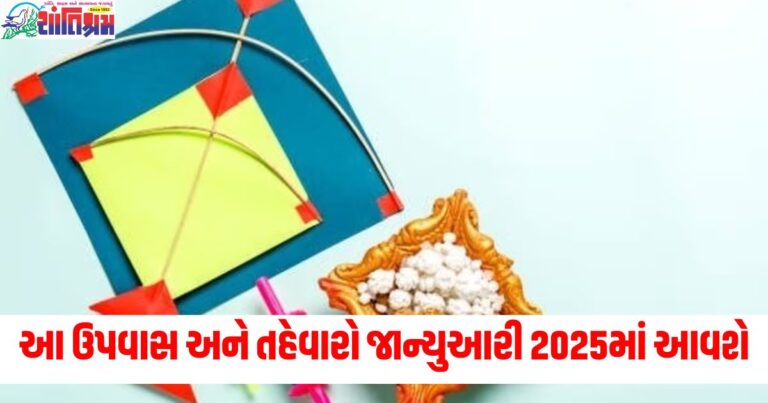Makar Sankranti (મકરસંક્રાંતિ), Lohri (લોહરી), Fasting (ઉપવાસ), Festivals (તહેવારો), January 2025 (જાન્યુઆરી 2025),