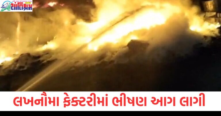 લખનૌમા ફેક્ટરીમાં ભીષણ આગ લાગી, 7 ફાયર એન્જિન દ્વારા આગ ઓલાવવામાં આવી